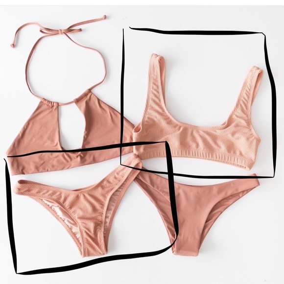 Scoop Swim Top and Cheeky Bottoms - Picture 1 of 2